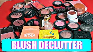 BLUSH COLLECTION AND DECLUTTER | GETTING RID OF HALF OF MY MAKEUP