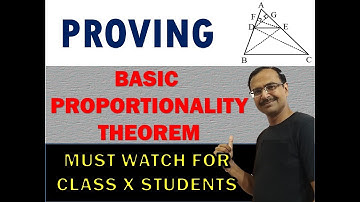 Class X Maths - Triangles - Basic Proportionality Theorem Proof