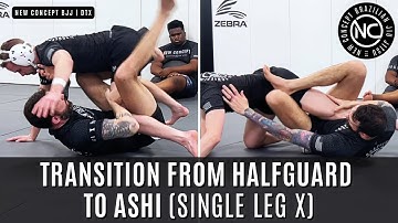 New Concept BJJ | Transition From Halfguard to Ash (Single Leg X) | NoGi Coach Caleb Flippin