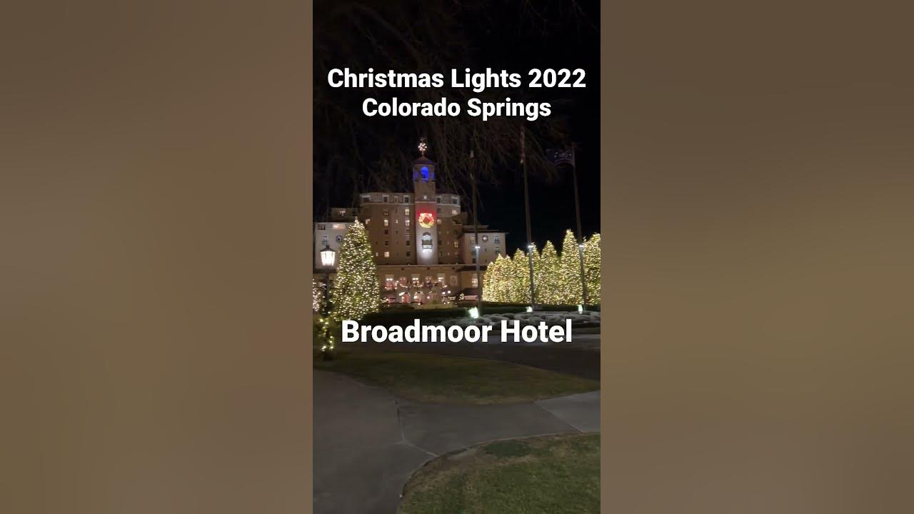 Colorado Springs/Christmas Lights/Broadmoor Hotel shorts colorado 