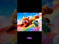 Magical Rainbow Slide Adventure! 🌈 Red Panda &amp; Dragon Fun  #redpanda #cartoon #funny #dragon