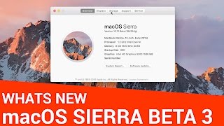 Whats New in macOS Sierra Beta 3