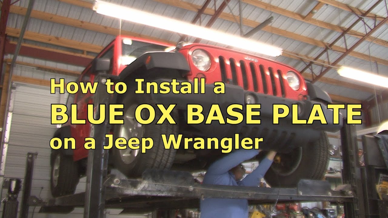 RV 101® - How To Install a Blue Ox Base Plate on a Jeep Wrangler - YouTube Cost To Install Blue Ox Towing System