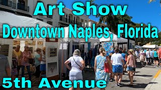 Naples Downtown Art Show on 5th Avenue.  Naples, Florida