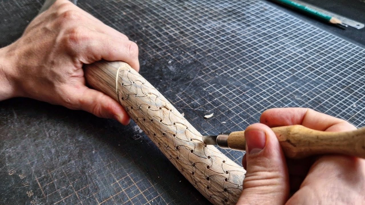 Craftmanship Rune Mastering Craftsmanship: Carving Runes & Designs on a Handmade Viking ...