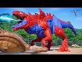 Spider-Man GODZILLA vs. SUPERMAN Shark, Hulk , The Flash | SuperHero Dinosaurs Team