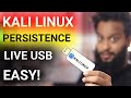 Easiest Way To Make Live Persistence Kali Linux 2021.1 USB drive & Run Kali Linux From USB Pendrive.