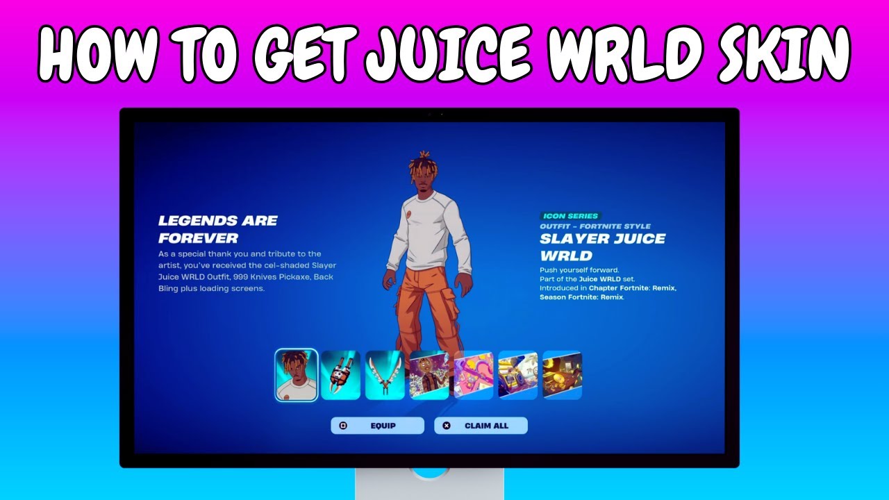 How To Get The FREE Juice WRLD Skin In Fortnite!!! - YouTube