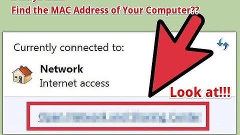 Watching this video!!! How to Find the MAC Address of Your Computer?