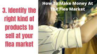 How To Make Money At The Flea Market