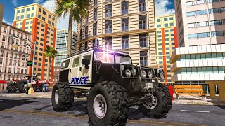 Police Monster Truck Driver Simulator - 4x4 Police Car Stunts Race 3D - Android GamePlay #2 screenshot 3