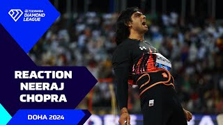 Neeraj Chopra reaction after his performance in Doha - Wanda Diamond League