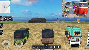 Tuk Tuk Auto Rickshaw Driving simulator Game #4 - Car Taxi/Riksha Games - Ios/Android Gameplays