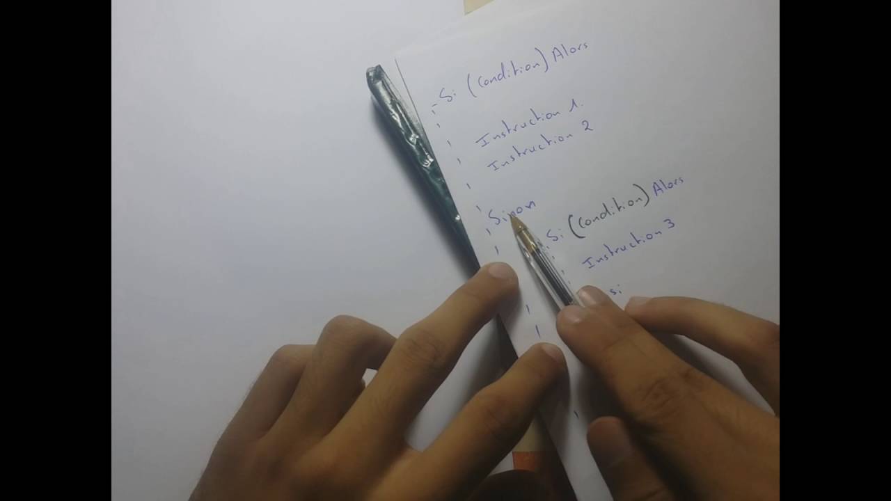 Algorithme Darija ( Si - Sinon ) + ( Si imbriqué ) Part ( 2 )