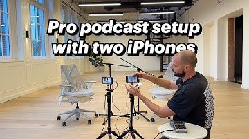 How to setup a pro podcast with two iPhones and external microphones