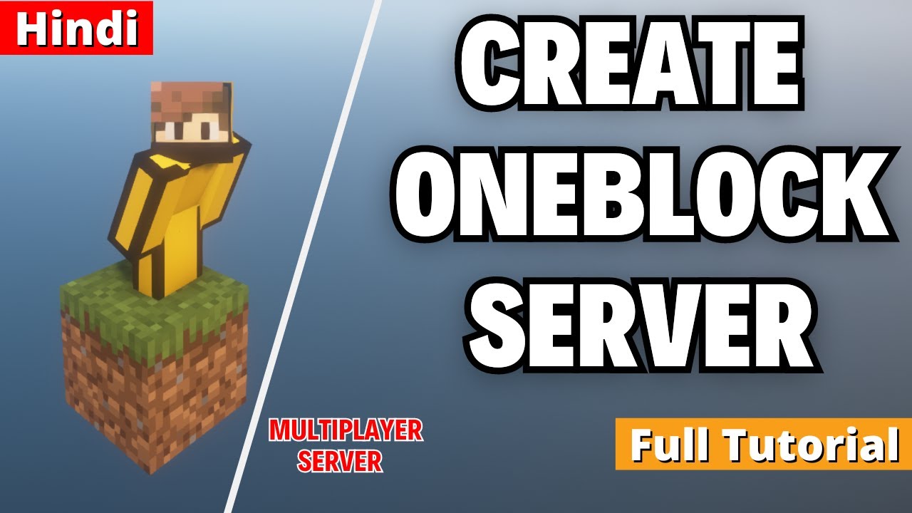 How To Create OneBlock Minecraft Server | Best OneBlock Plugin | Full ...
