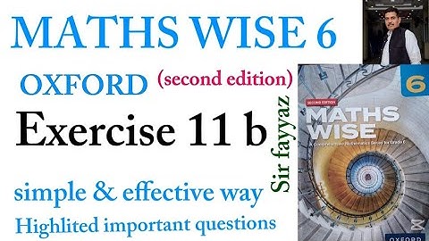 MATHS WISE 6 | EXERCISE 11B | OXFORD SECOND EDITION | EX 11b | volume and surface area