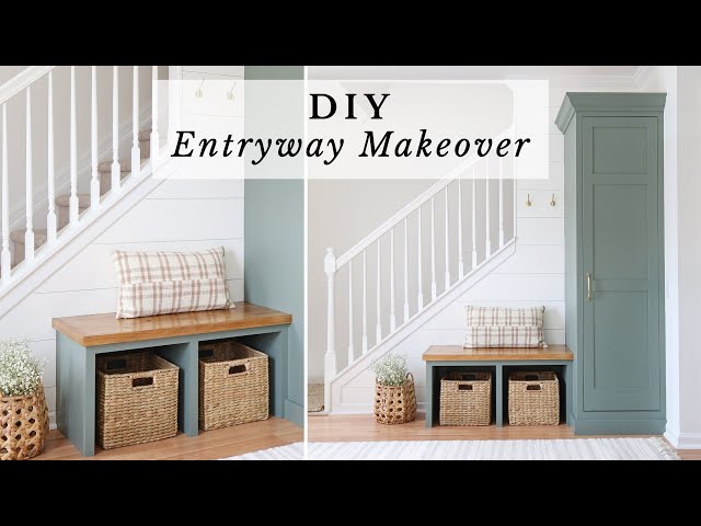 Entryway DIY Shoe Rack - Angela Marie Made