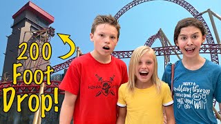 HUGE Roller Coaster First Time So Scary