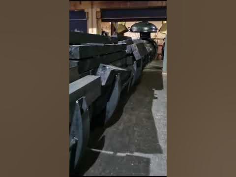 Пропитка шпал маслянистым средством завершена - YouTube