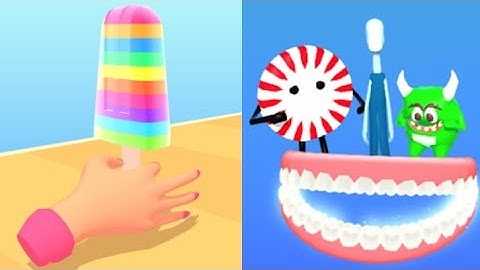 ✔Popsicle Stack 🆚️ Teeth Shield - Max Level Gameplay Walkthrough Mobile Video iOS, Android #gaming