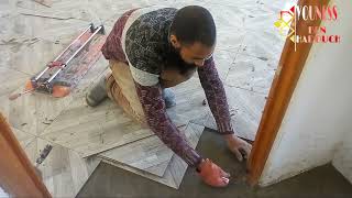 أفضل طريقة تركيب السيراميك على الارض زاوية45 The best way to install ceramics on the floor of 45