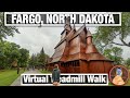 City Walks  - Fargo North Dakota Virtual Walking Tour - Downtown to River and Moorhead MN