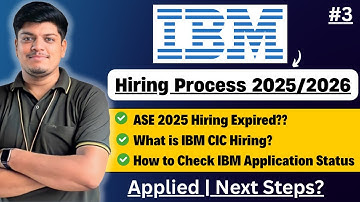 🔥IBM ASE Exam Pattern 2025/2026 | What is IBM CIC Hiring | IBM ASE Hiring Expired! | Next Steps?