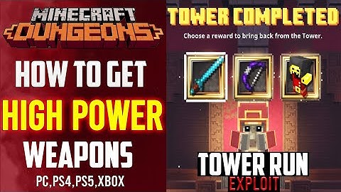 EASY HIGH ITEM POWER Level Exploit / Glitch For Minecraft Dungeons Tower PS5, PS4, PC, XBOX 2025