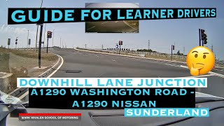 Downhill lane junction A1290 Washington road - A1290 Nissan Sunderland