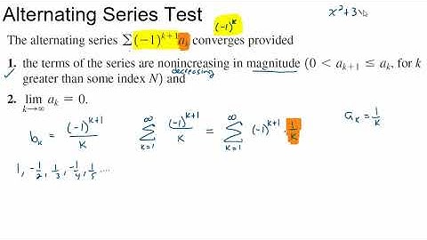 Introduction to the Alternating Series Test