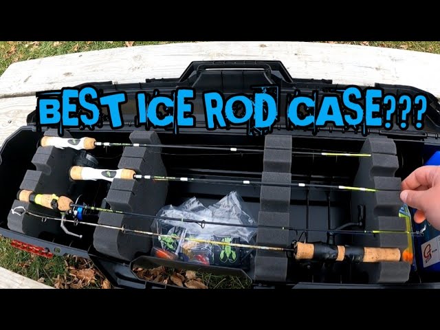 Ice Fishing Innovations Long Rod Case and Deluxe Rod Case Protection For  Jigging and Spinning Combos 