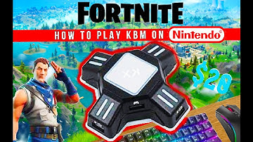 How to play with keyboard and mouse on Nintendo switch (Kx Adapter)+(Settings)+(Fortnite Gameplay)