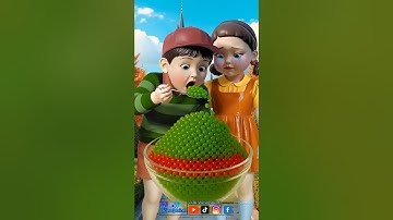 Squid Game AI Korean Snack Popping Candy ASMR #squidgame #squidgame2 #ai #asmr