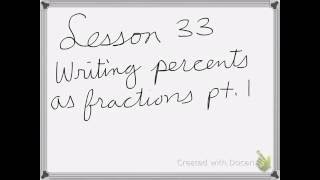Saxon Math Course 1 lesson 33