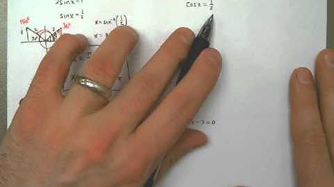 Lesson 5.3 Example 1 - Solving a Trigonometric Equation