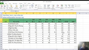 Sắp xếp và lọc dữ liệu trong Excel (sort and filter data)