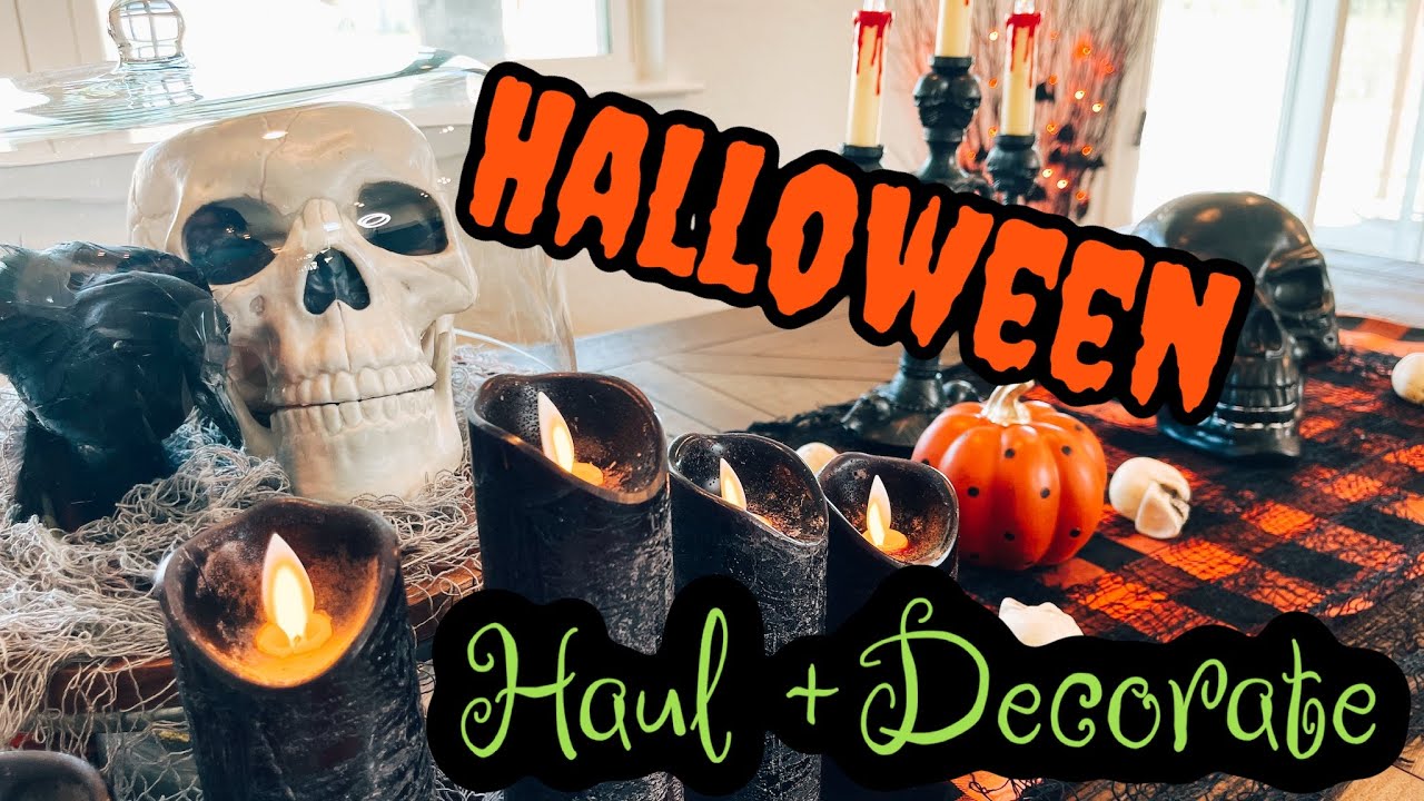 2021 HALLOWEEN DECOR HAUL(With Links)+ DECORATE KITCHEN WITH ME