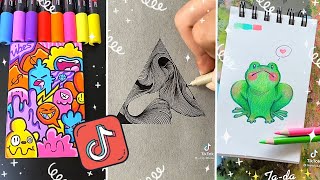 EASY and SIMPLE DOODLES anyone can draw  | TikTok Compilation [LO-FI SOUNDTRACK]