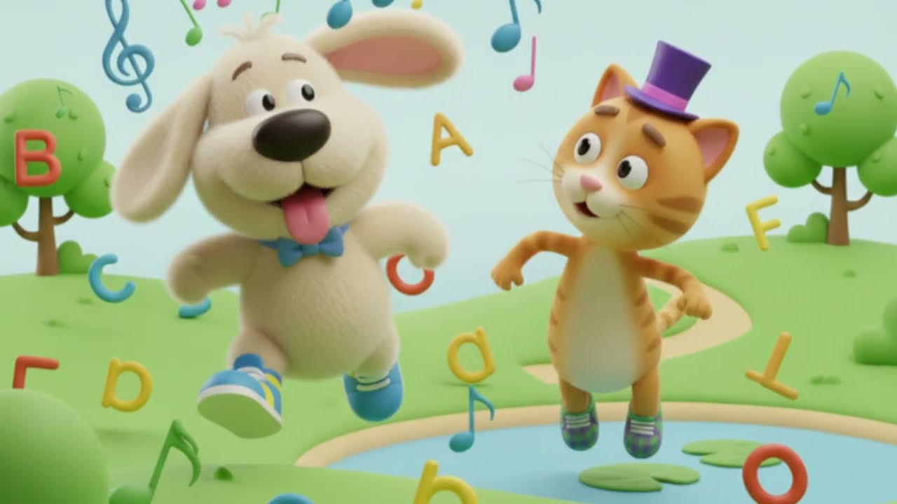 ABC Adventure in Nature | Max the Dog & Sunny the Cat Learn ABCs for Kids 