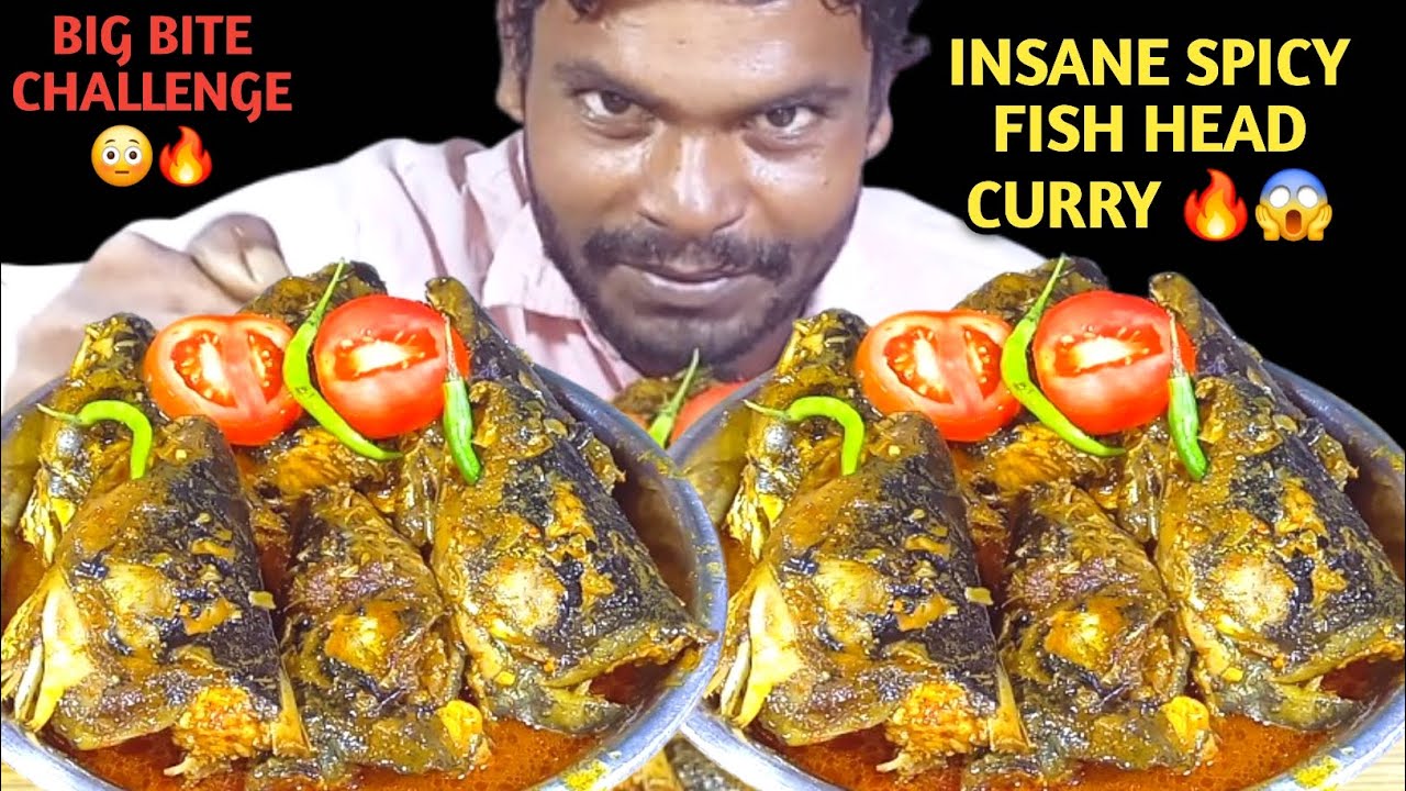 INSANELY Spicy Fish Head Curry Eating 😱🔥 | ASMR Mukbang Challenge