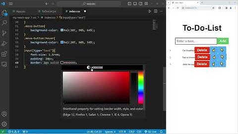 Build this to-do-list app with React! ☝