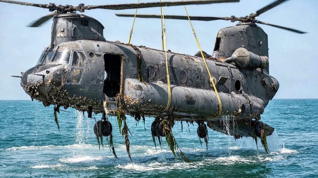 ABANDONED Military Chinook Pulled From Ocean Floor | Full Restoration