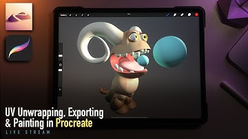 UV Unwrapping, Exporting and Painting in Procreate! Nomad Sculpt Walkthrough and Troubleshooting