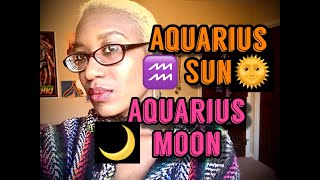 Aquarius Sun (VS) Aquarius Moon || who you strive to be (VS) who you already are