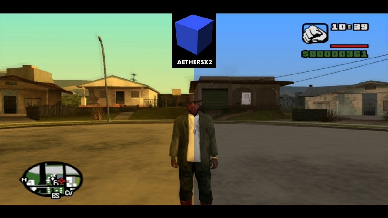 AetherSX2) Unable to see the arrows appearing for GTA: San Andreas