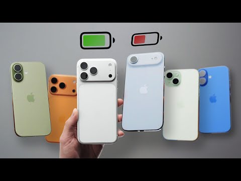 IPhone Air 17 Pro Max Battery Test And Comparison With IPhone 13 15 16