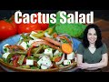 How to Make NOPAL CACTUS Salad | EASY Salad Recipe for Tacos