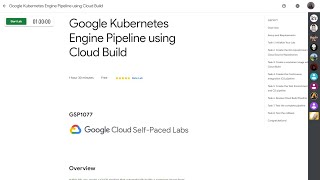Google Kubernetes Engine Pipeline using Cloud Build GSP1077