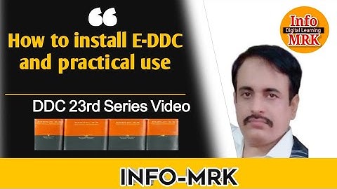 How to use Electronic Dewey Decimal Classification E-DDC #infomrk #lis #blis